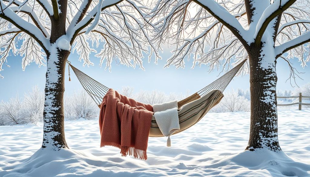 Hammock in the snow