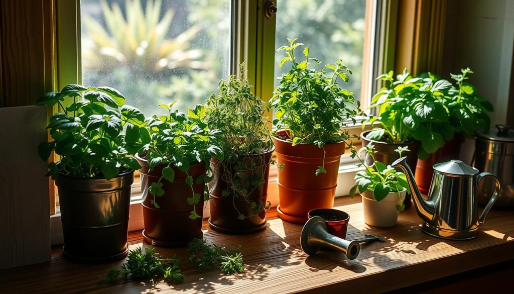 Kitchen herb garden