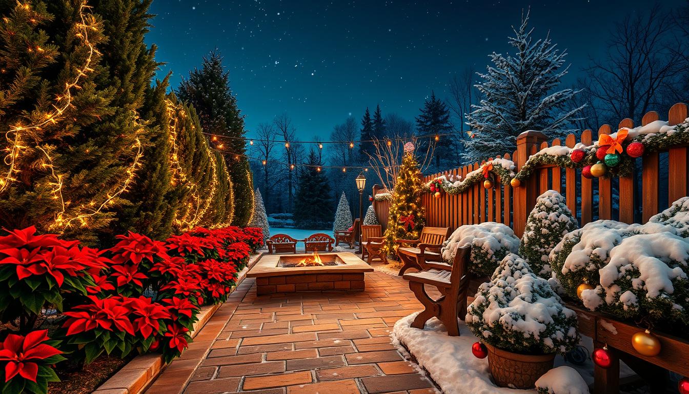 festive holiday landscaping